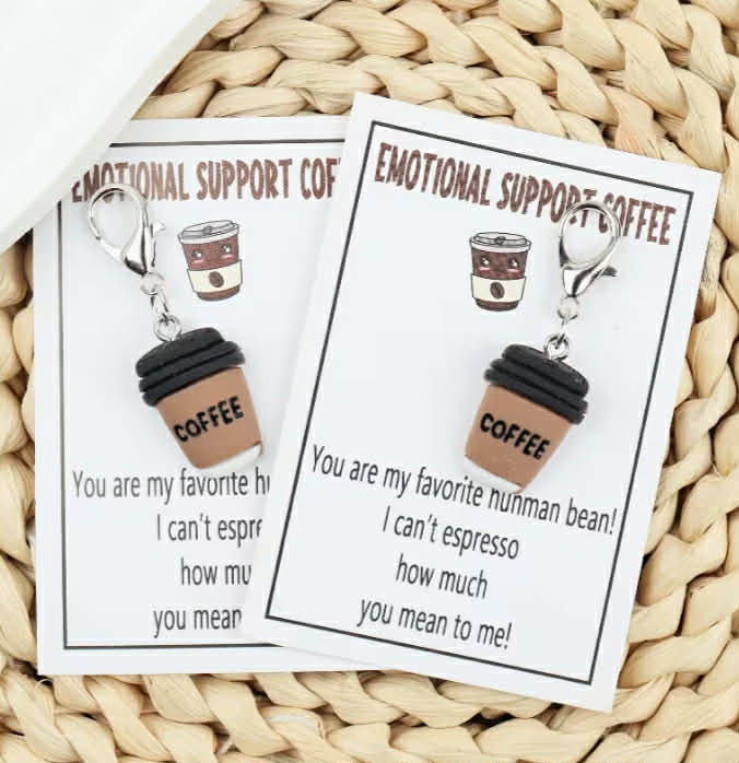 Coffee Charm Note Card